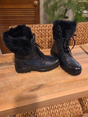Navy Blue Boots